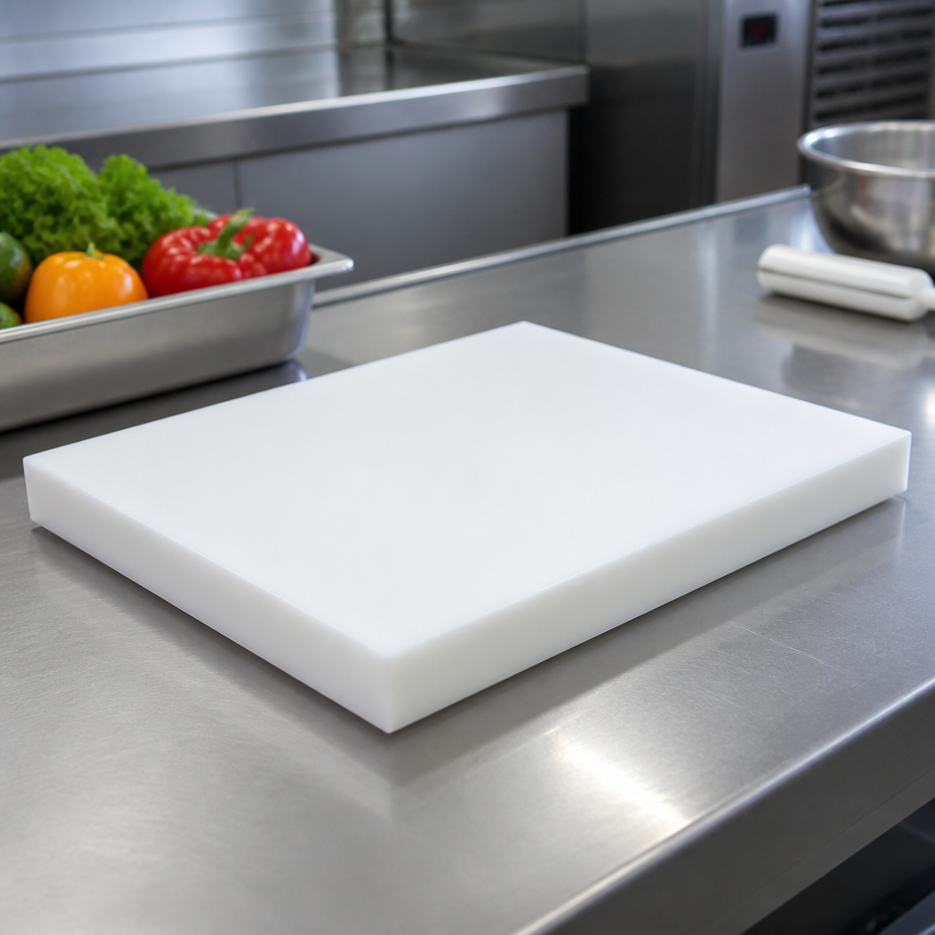 High Density Polyethylene Sheet 250 x 250 x 15mm for Food Industry 15mm to 60mm thick