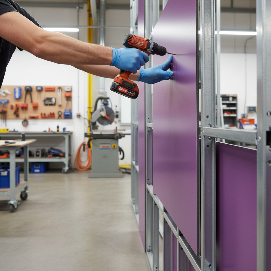 High-Performance Aluminium Composite Panel - Signal Violet 4008, Lightweight and Durable for Signage and Cladding Applications