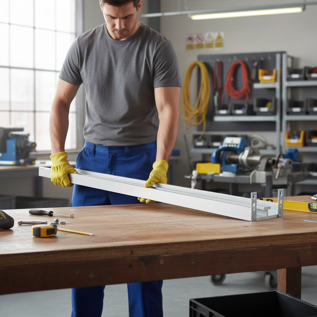 Premium Plastic PVC Double T Channel Base 75m Pack - Versatile Sliding Tracks for Efficient Installation