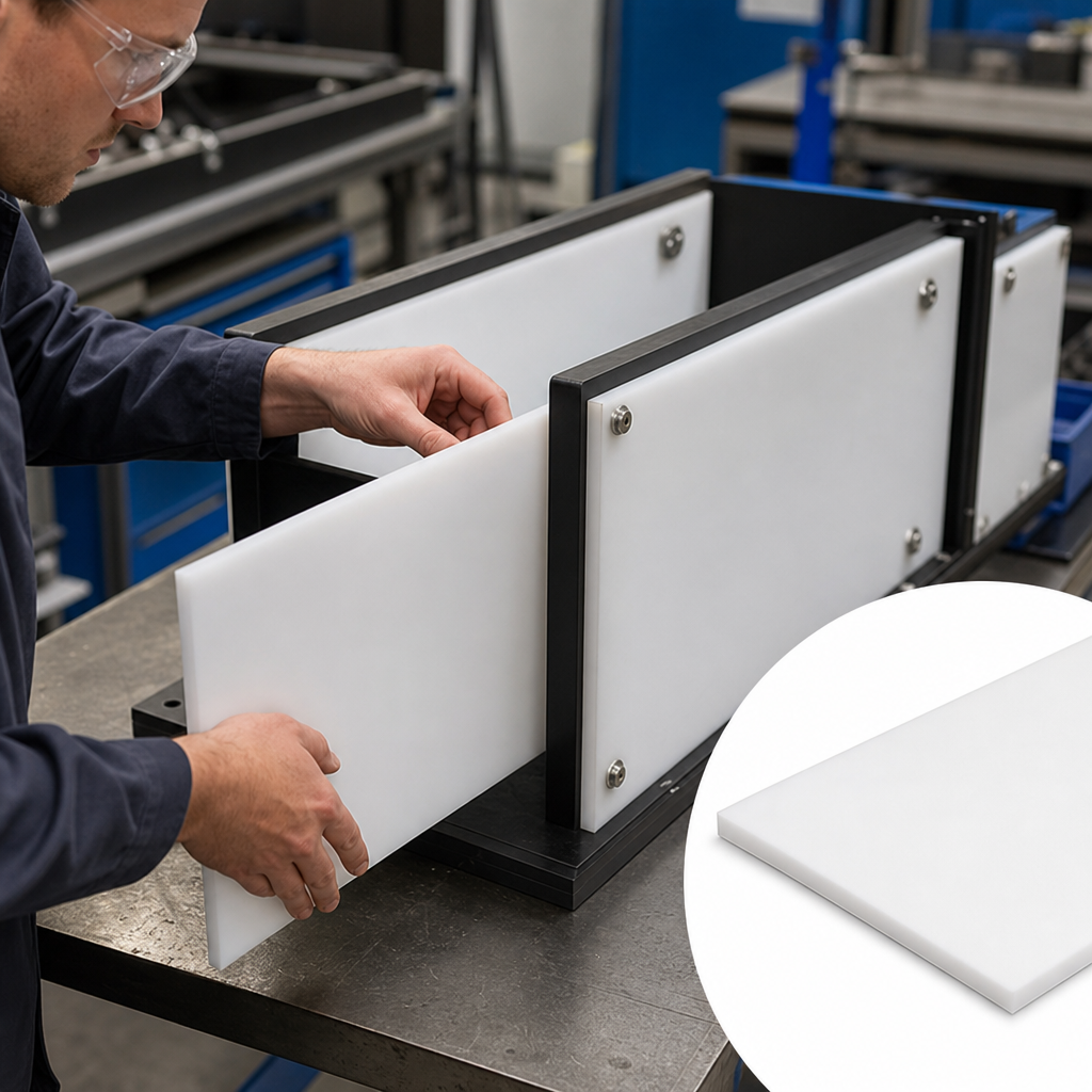 High Density Polyethylene Natural (milky-white) / Black Sheet 1mm to 1.5mm thick for Piping & tanks