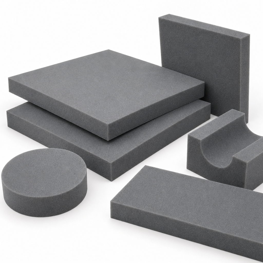 Polyethylene Black-Grey / White Sheet 3mm to 100mm thick for Shock absorption & cushioning