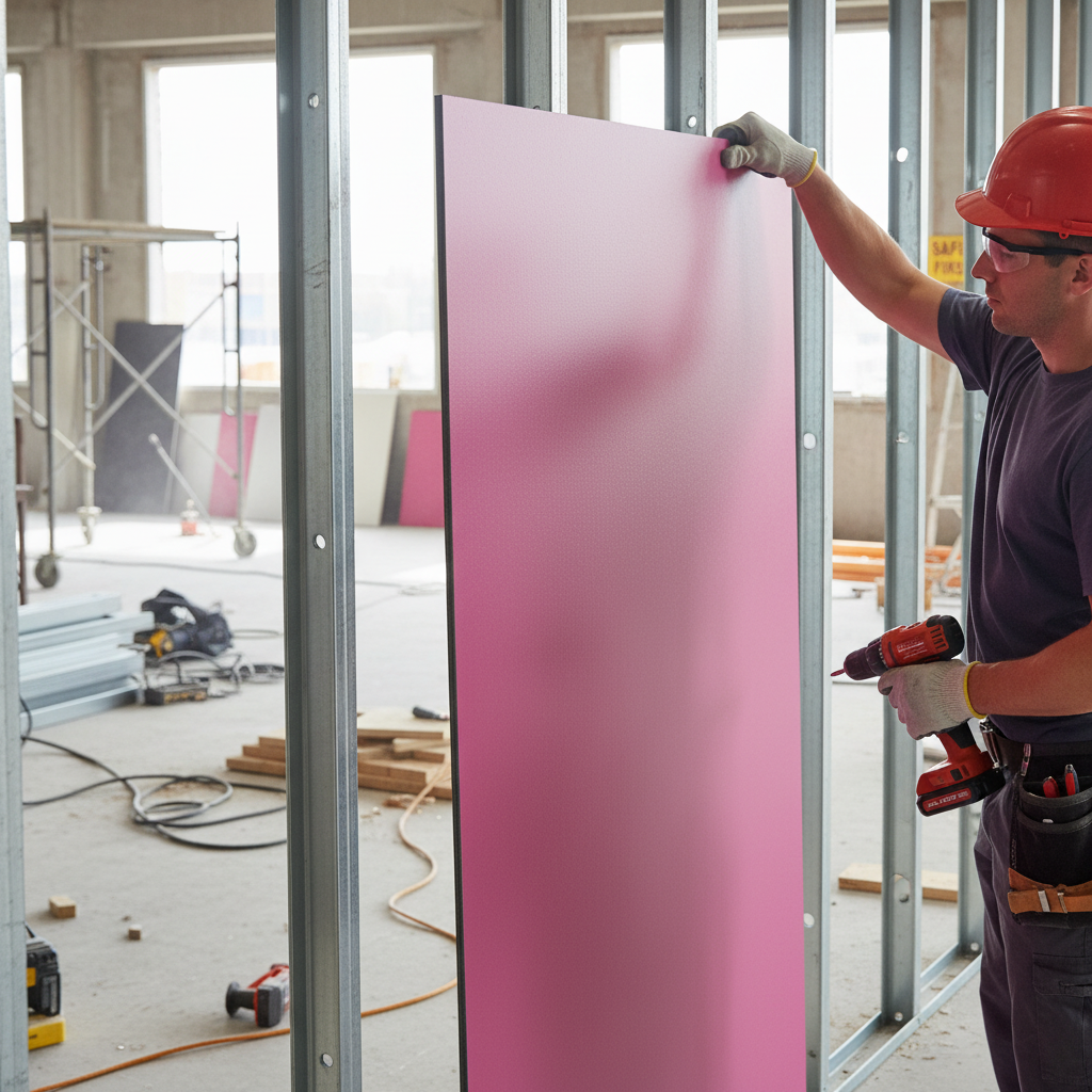 Premium Lightweight Aluminium Composite Panel - Pink 4010, 0.30mm Thickness for Signage and Displays