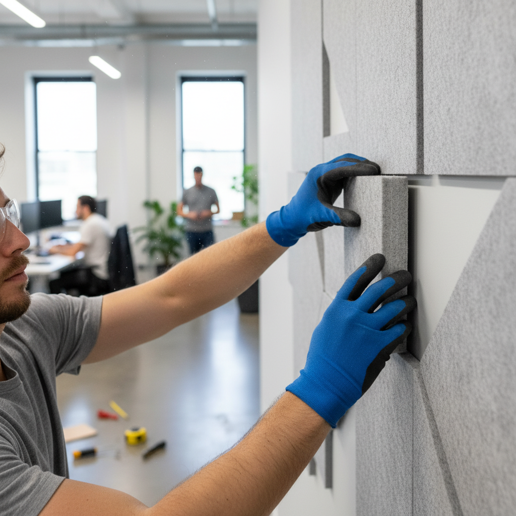 Premium PET Felt Acoustic Panel - Eco-Friendly, Fire Retardant, High Acoustic Performance in Urban Grey