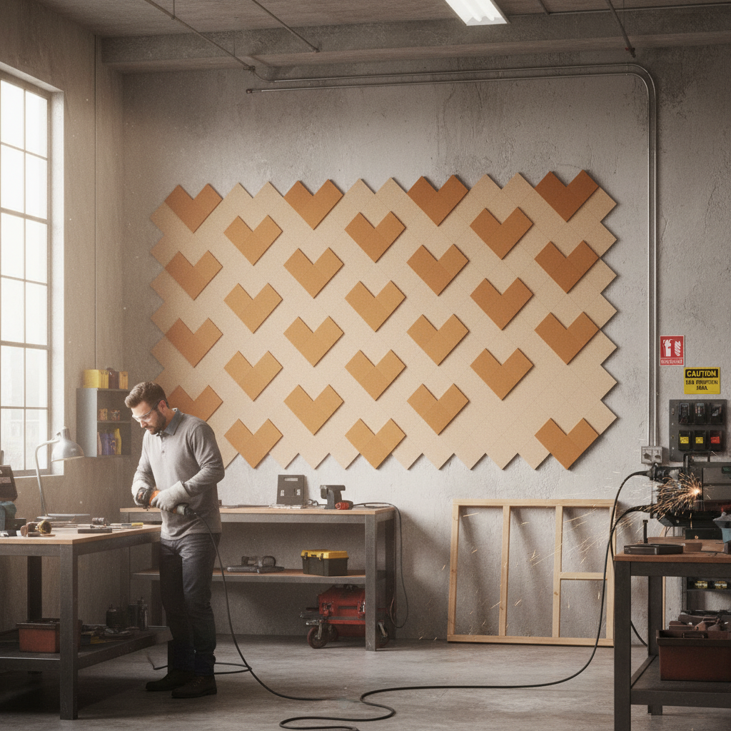 Premium Recycled PET Felt Acoustic Square Panel 600mm x 600mm x 90mm for Superior Sound Absorption and Easy Installation