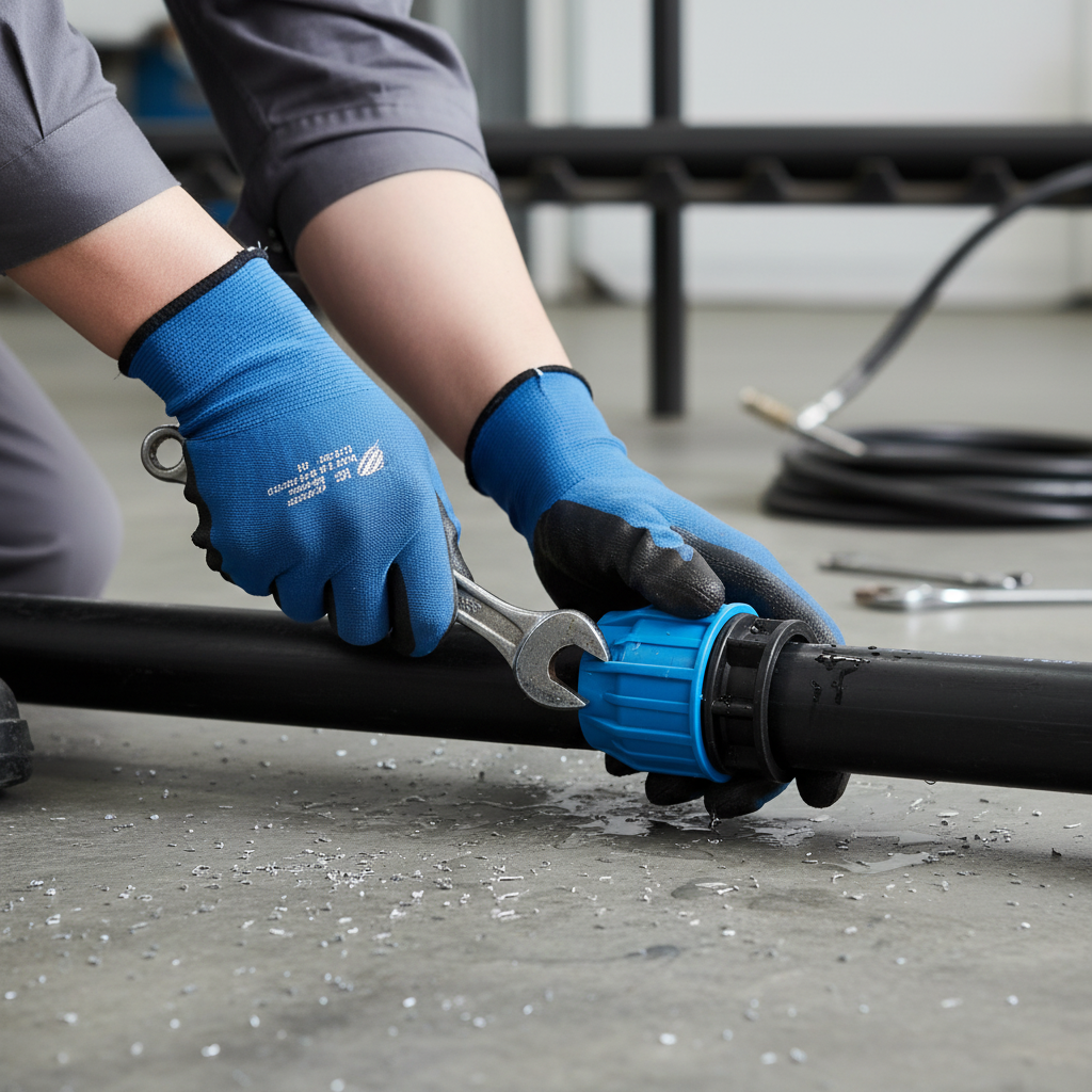 Premium Compression End Cap for Polyethylene and PPR Pipes - Durable Fitting for Pressurized Fluid Distribution
