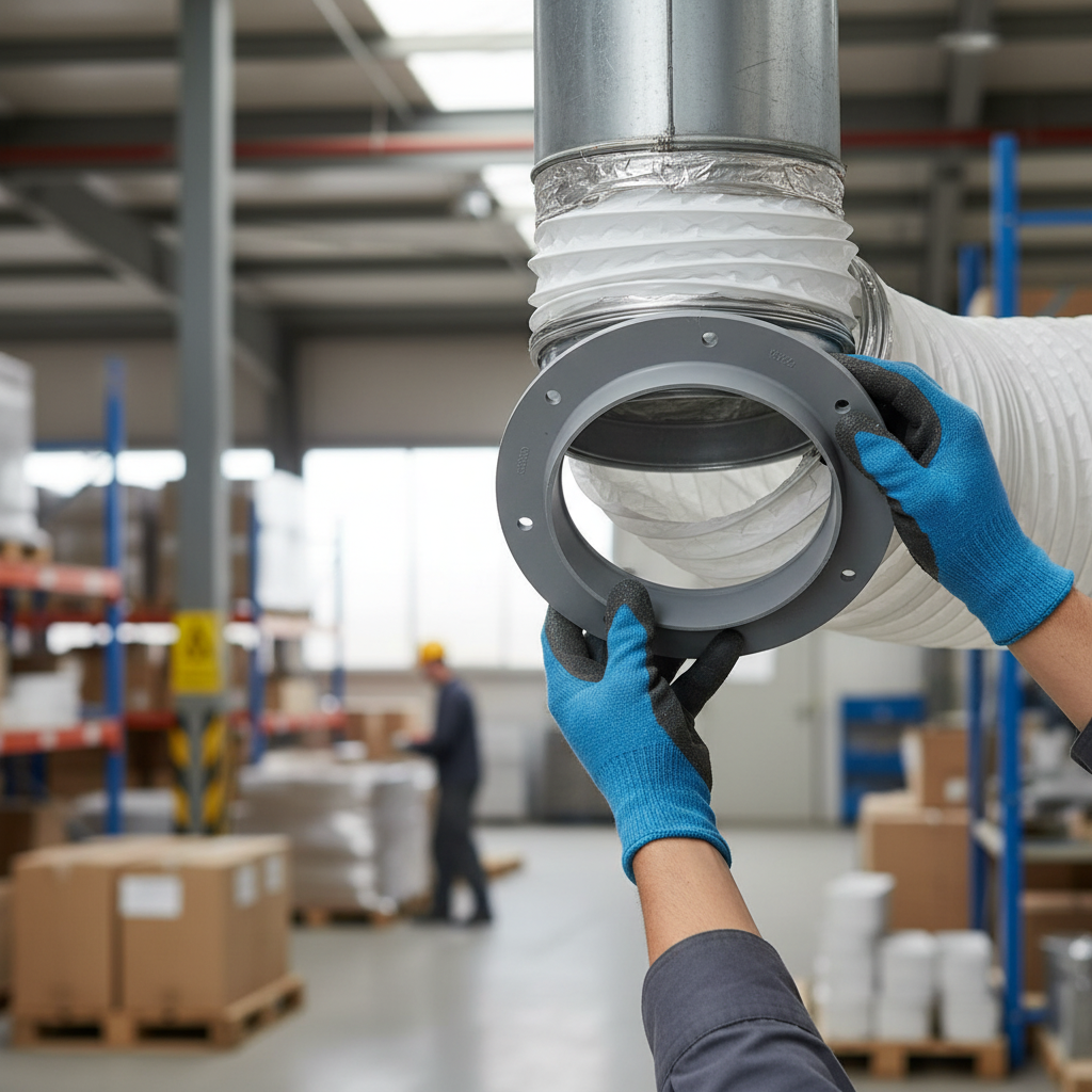 Premium PVC Ventilation Flange for Industrial and Commercial Use - High Chemical Resistance and Versatile Applications