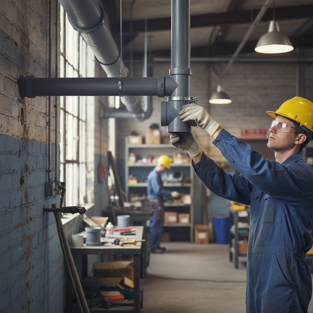 Professional 90° Ventilation T Piece - Durable PPS Material for Industrial and Commercial Use