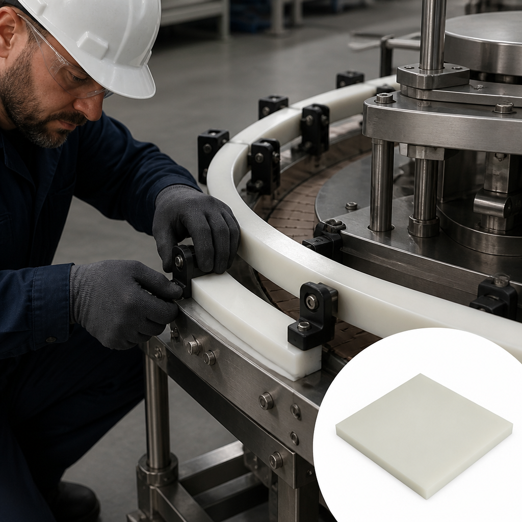Cast Nylon 6 Natural Sheet for Engineering Applications 16mm to 50mm thick
