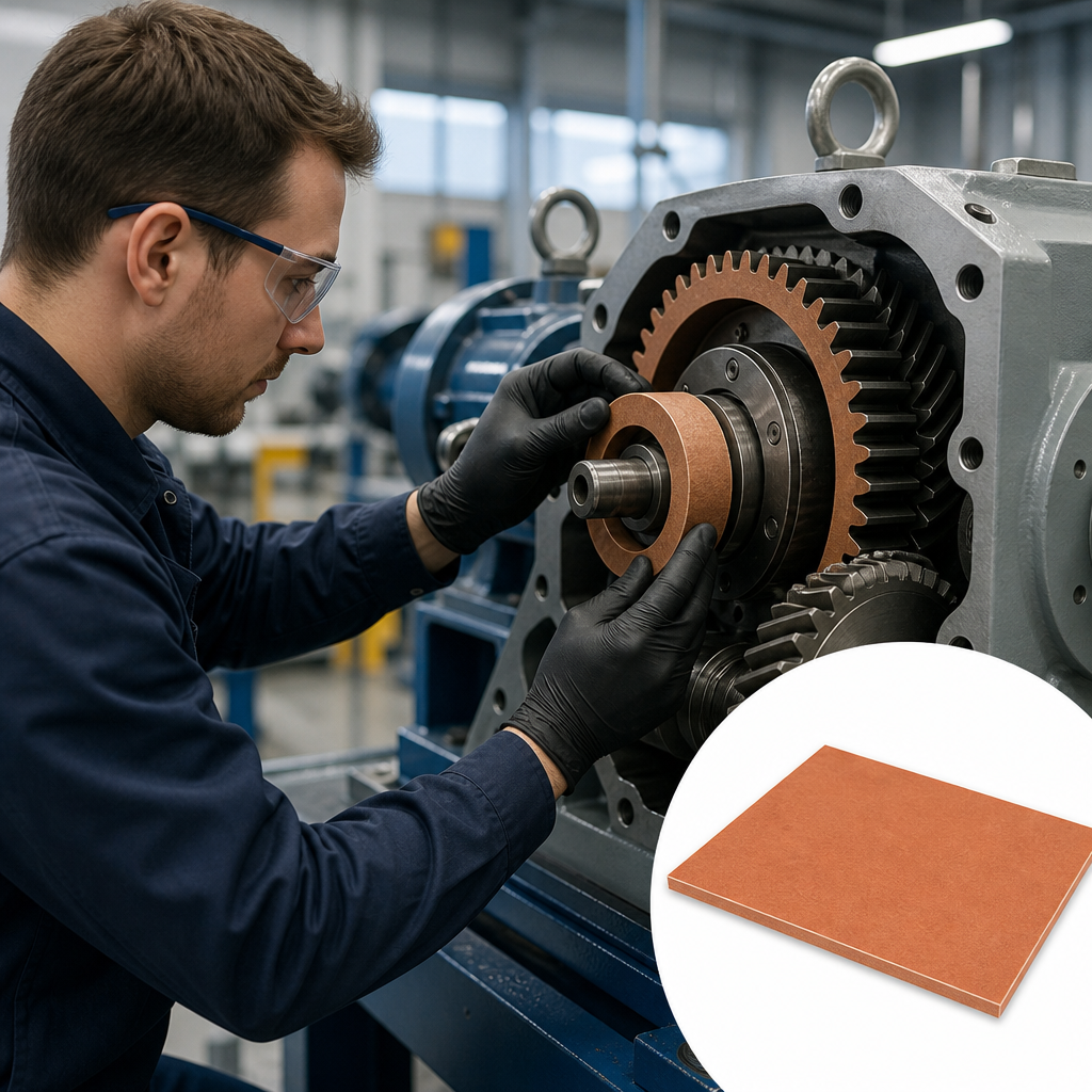 Phenolic Cotton Brown Sheet 0.8mm to 1mm thick for Gears & bearings