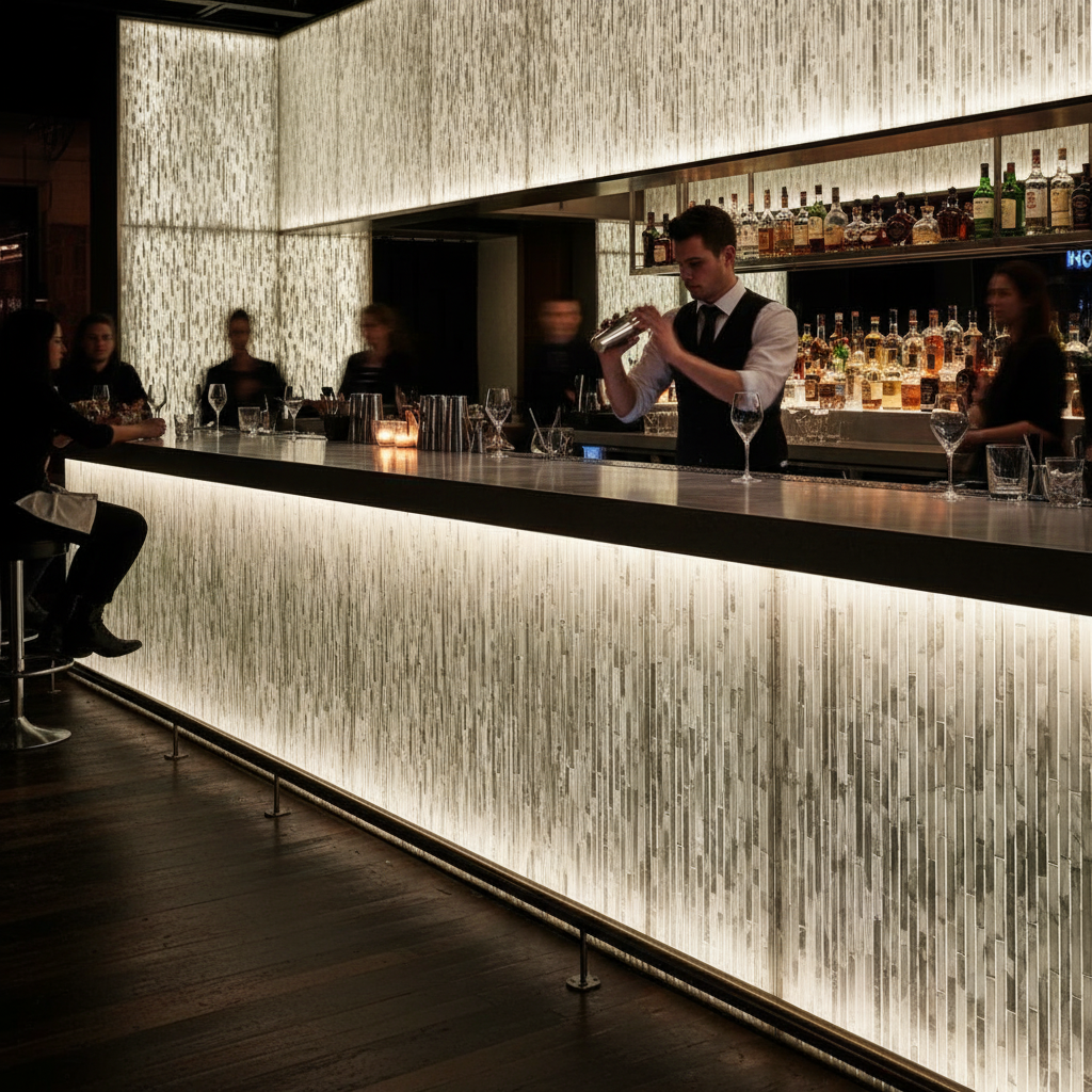 Premium Faux Translucent Stone Sheets in White - Lightweight, Versatile, and Easy to Maintain for Interior Applications