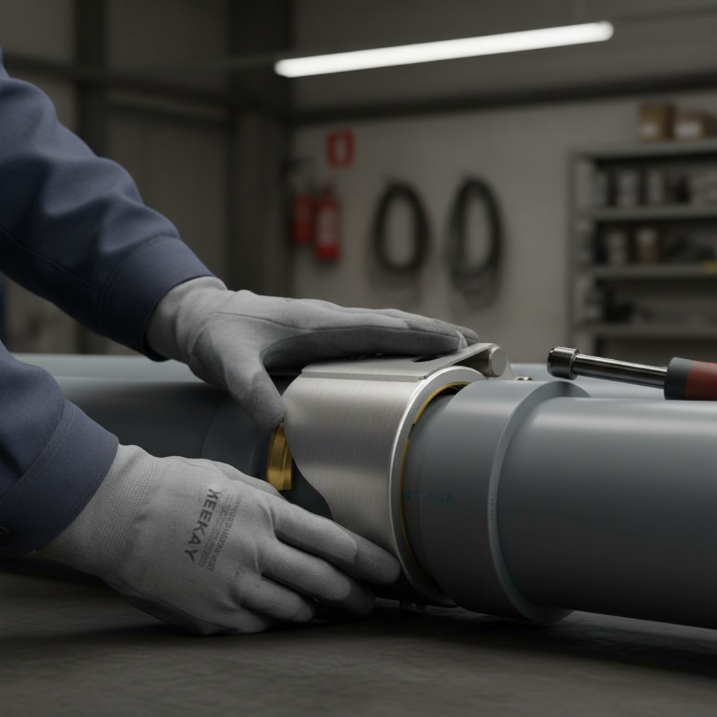 Premium Coupling Type I for Plastic Pipes - Easy Installation, Durable Sealing Gasket, and Multi-Material Compatibility