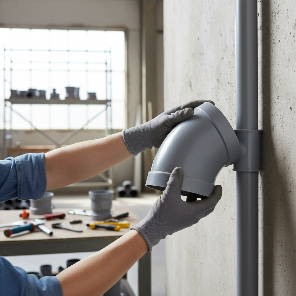 Premium 45° PVC Ventilation Bend for Industrial and Commercial Applications with High Chemical Resistance and Enhanced Insulation