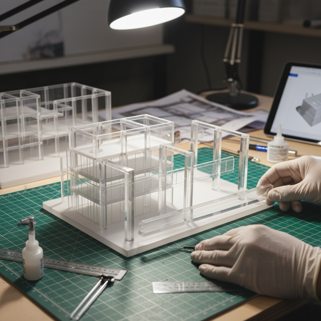 Premium Clear Acrylic Extruded Square Bar for Displays and Lighting - High Transparency and Gloss Finish