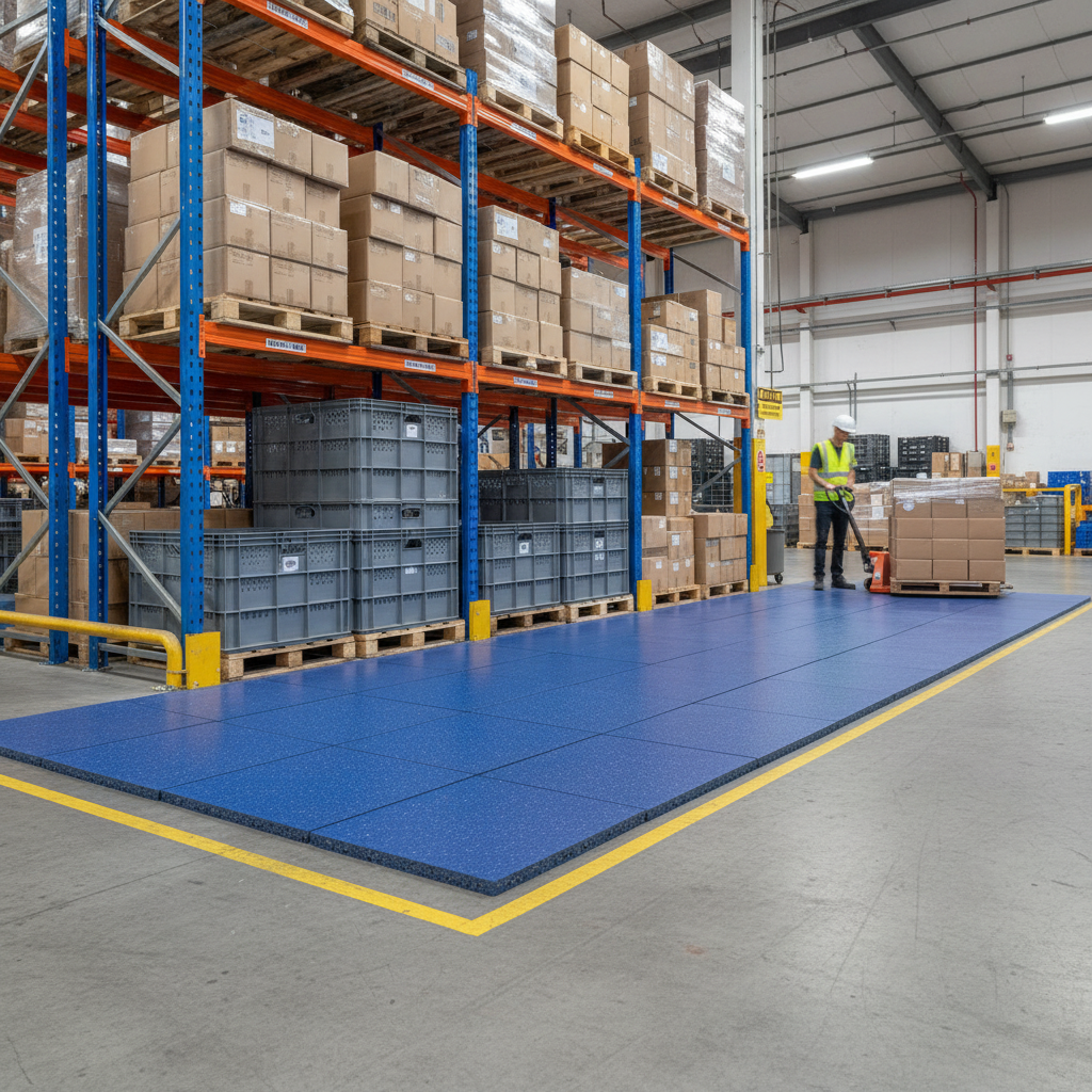 Premium 100% Recycled PolyPly Plastic Anti-Slip Blue Sheet 20mm for Durable Flooring and Shelving Applications - 40 Pack