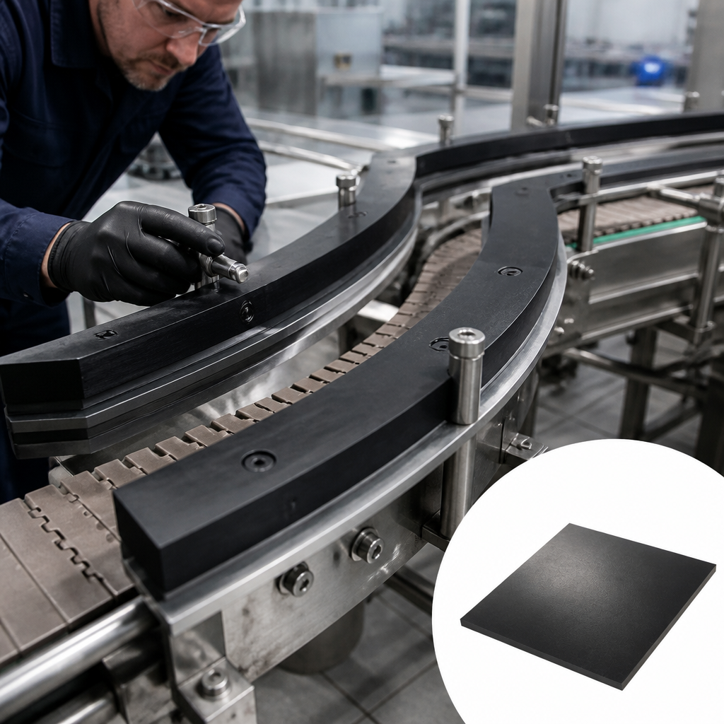 Cast Nylon 6 Black Sheet for Engineering Applications 1mm to 16mm thick