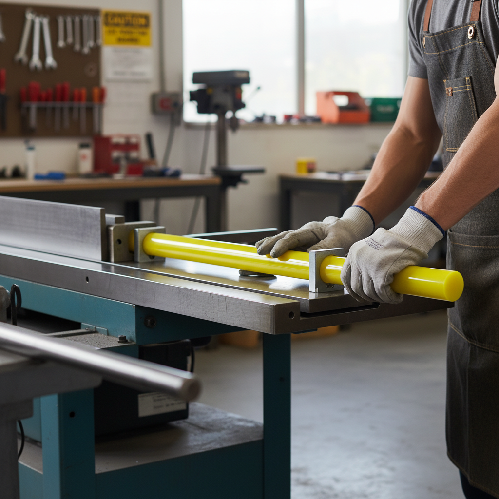 Premium Opaque Yellow Acrylic Extruded Rod - High Gloss, High Rigidity for Displays and Furniture Design