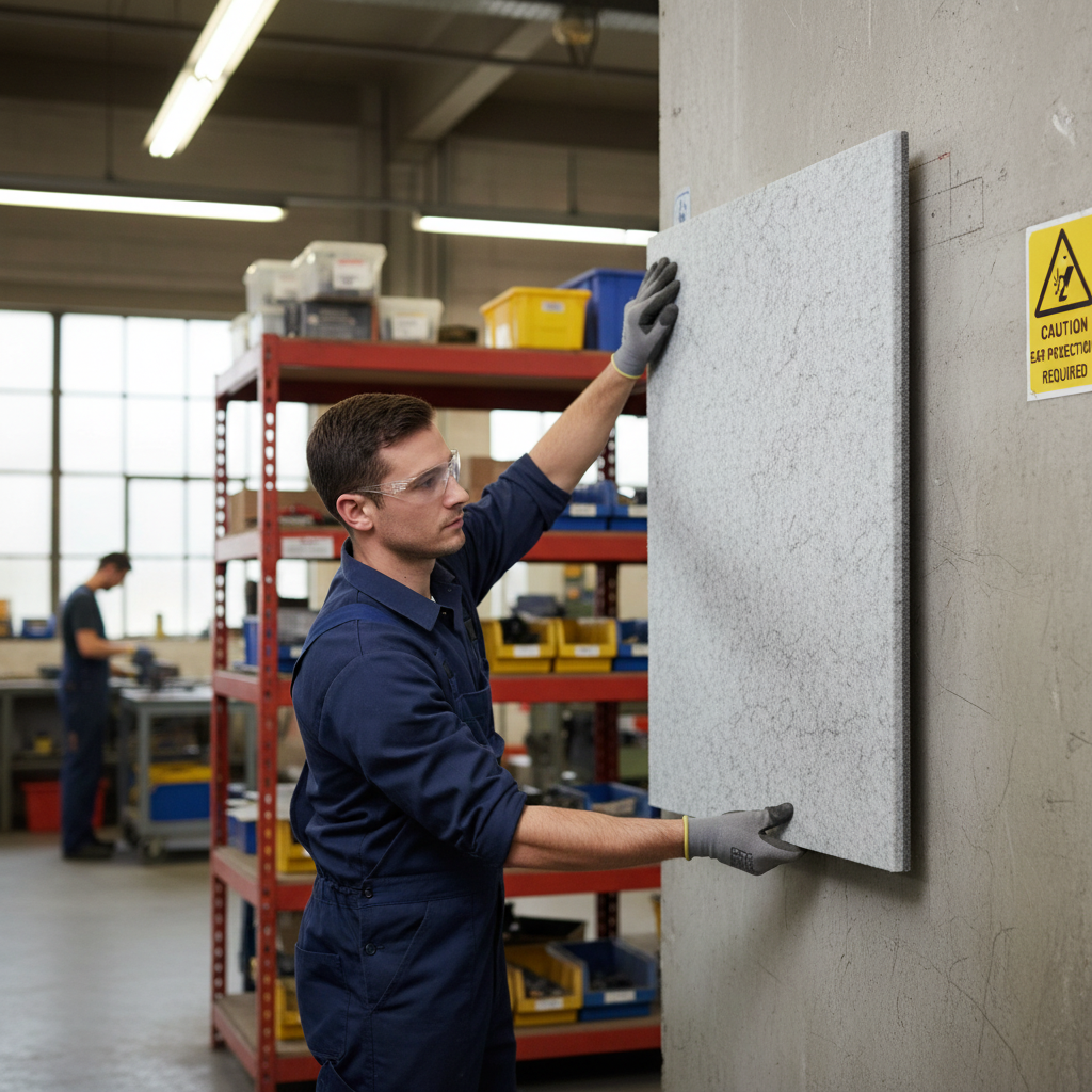 Professional PET Felt Acoustic Panel in Misty Grey - Eco-Friendly, Fire Retardant & High-Performance Sound Absorption for Offices and Studios