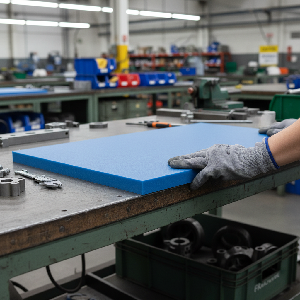 Premium High-Performance Pressed and Planed Blue Polyethylene Sheet with High Chemical Resistance and Low Moisture Absorption
