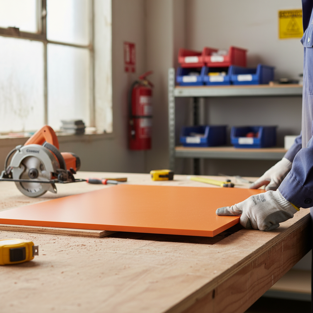 Premium Solid Surface Material in Citrus Orange - Durable, Hygienic, and Versatile for Interior and Exterior Applications