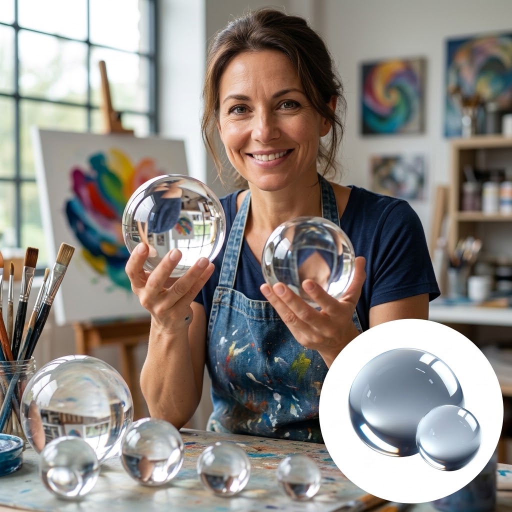 Cast Acrylic Clear 10mm to 95mm dia for Display cases & art installations