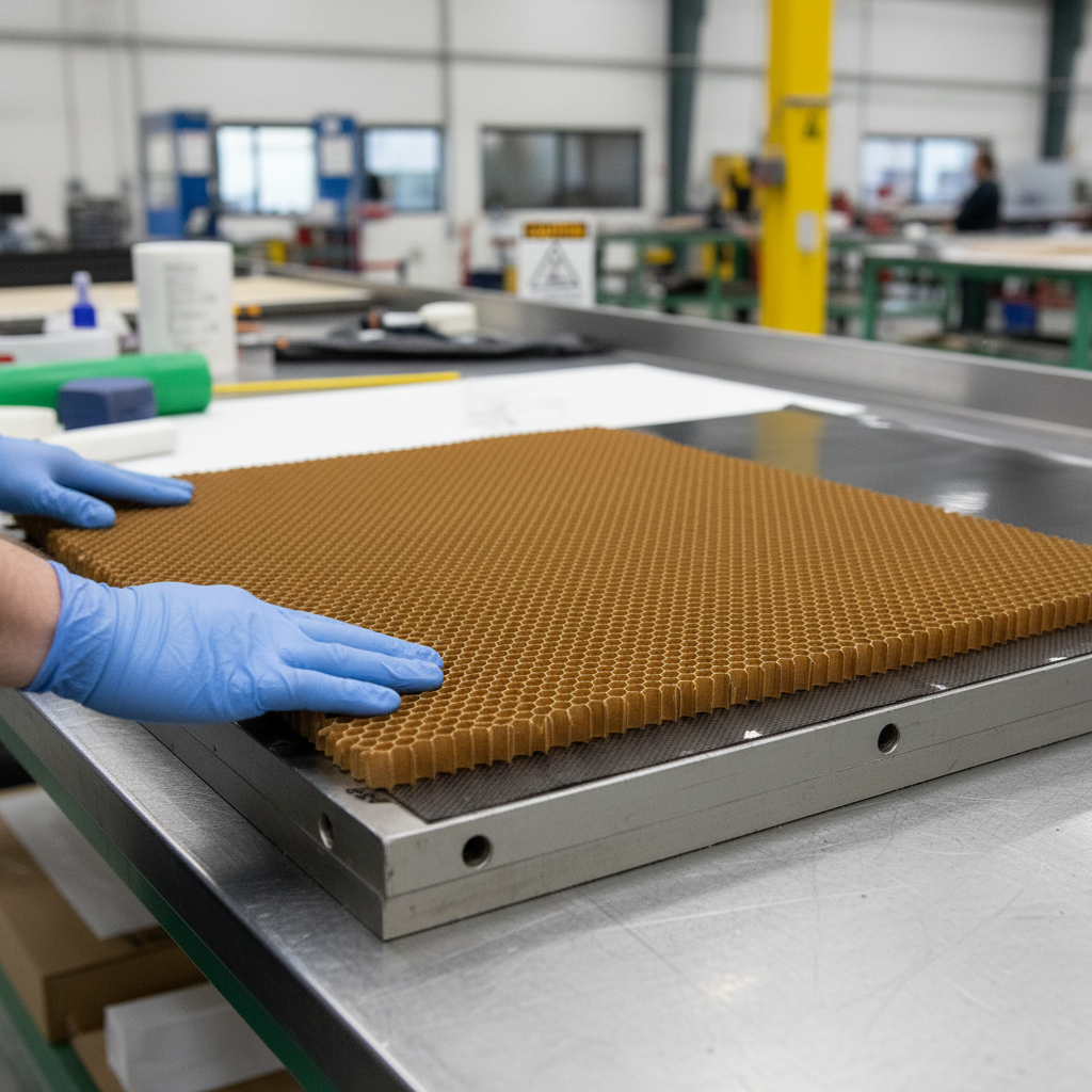 Premium Honeycomb Core - 3.2mm Hexagonal Cell Aramid Paper with High Strength and Lightweight Properties for Aerospace and Motorsports Applications