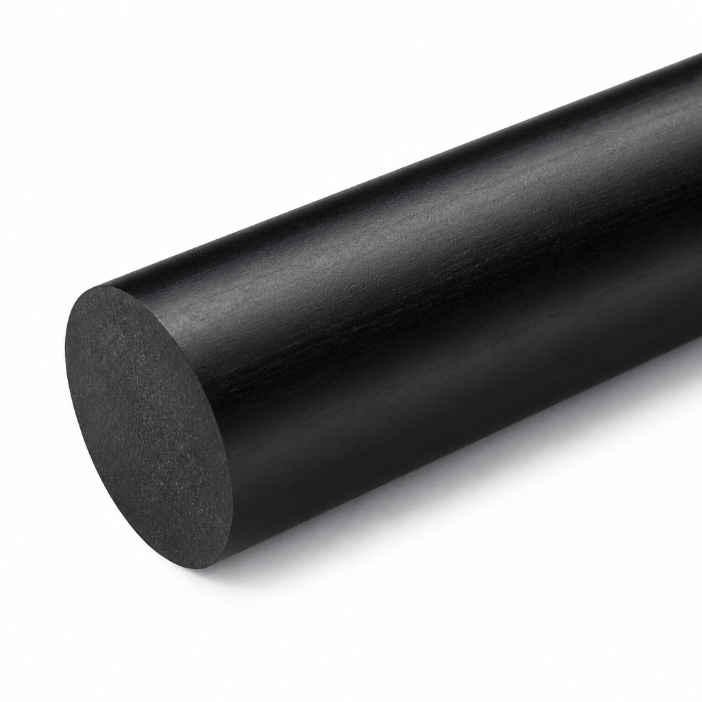 Cast Nylon 6 Black Rod for Engineering Applications 10mm to 150mm diameter
