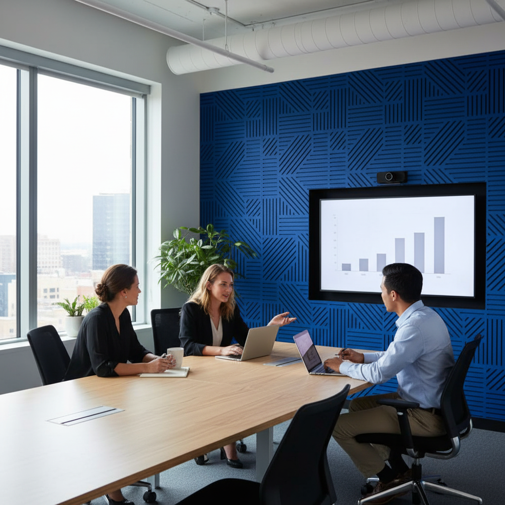 Premium 100% Recycled PET Felt Acoustic Panel Pack - 9mm Thick, Sustainable Sound Absorption with Customizable Design