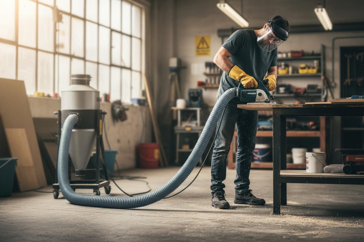 Premium PVC Hose for Air and Dust Suction with High Flexibility and Crush Resistance - Temperature Range -10°C to +60°C