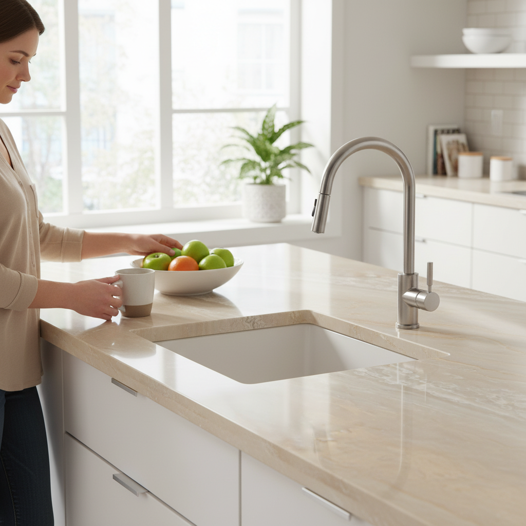 Premium Solid Surface Material - Dune Prima for Versatile Applications in Residential and Commercial Spaces