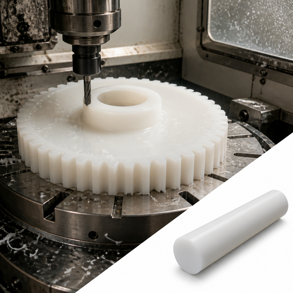 Acetal Natural Rod 90mm dia for Seals & Gears 90mm to 250mm diameter