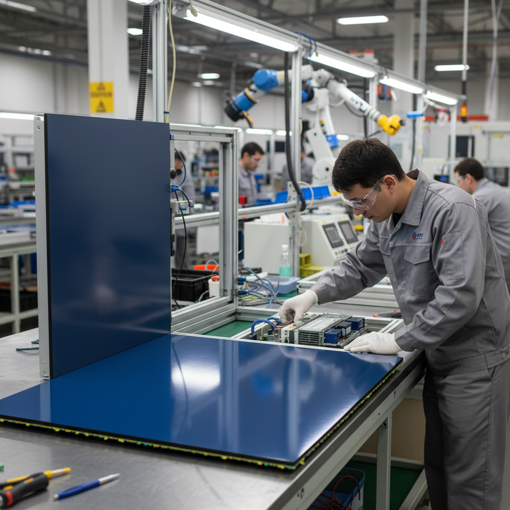 Premium Aluminium Composite Panel Blue 5002 - 0.3mm Skin with High Gloss Finish for Signage and Display Applications