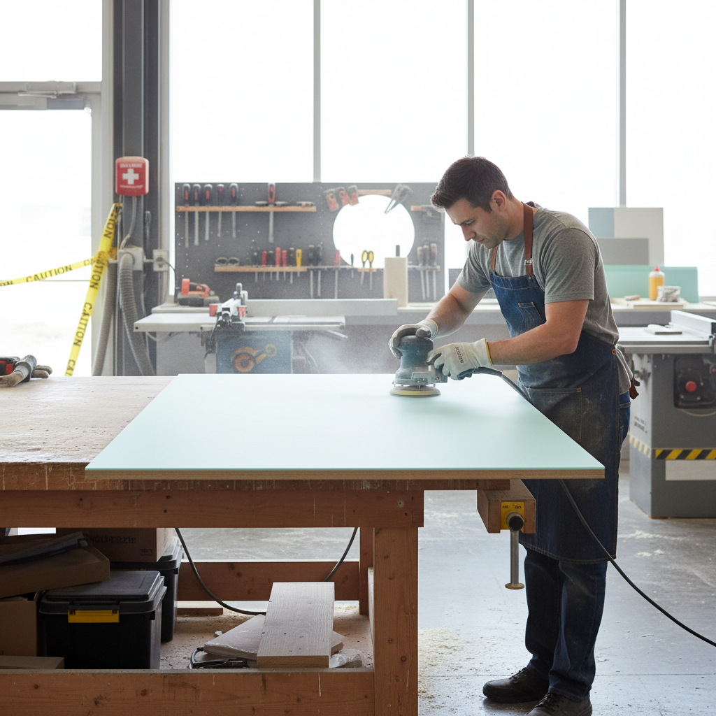 Premium Solid Surface Material - Mint Ice, Durable and Versatile for Residential and Commercial Applications