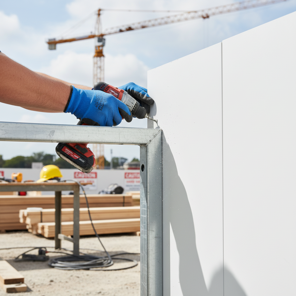 Premium Heavy Duty Hoarding Fresh White Matt Composite Panel for Construction and Display Applications