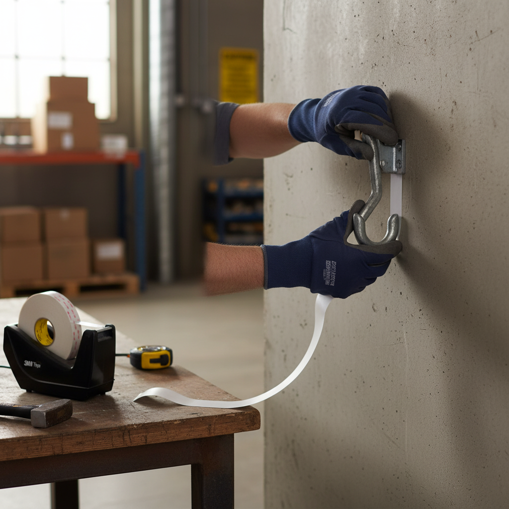 Professional Double-Sided Acrylic Foam Tape for Bonding and Mounting Low Surface Energy Substrates - White, High-Performance, Durable, Impact-Resistant