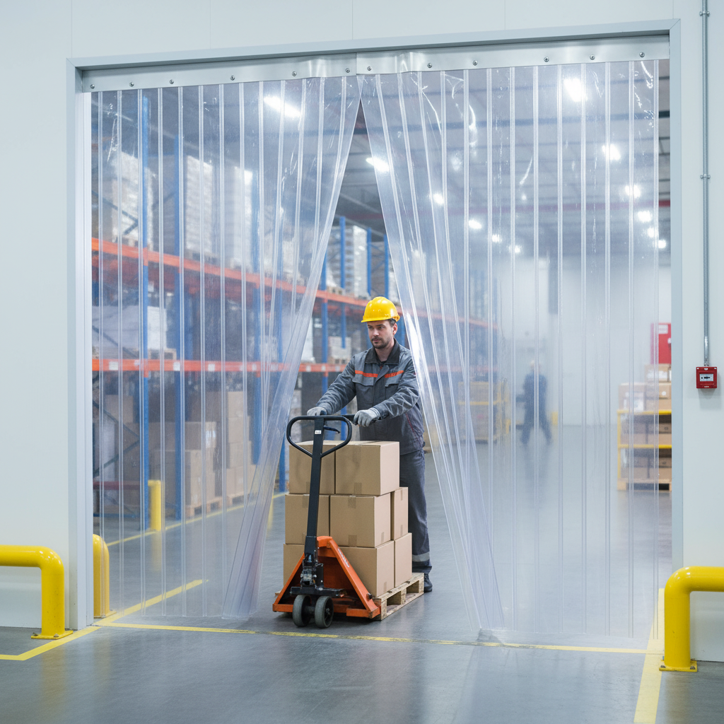 Premium Heavy Duty PVC Buffer Curtain Strip - Clear, UV Stabilised, Chemical Resistant for Warehouse and Factory Use