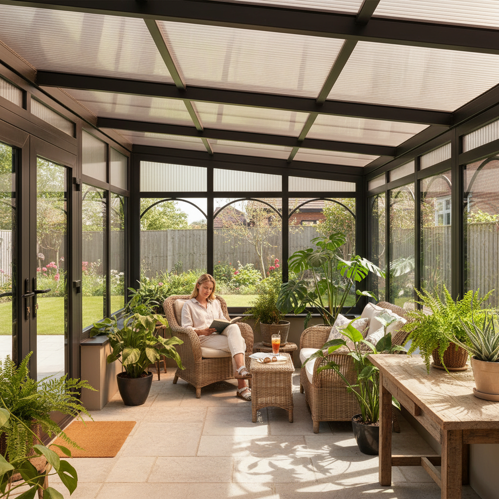 Premium Sevenwall Polycarbonate Sheet - Bronze, Lightweight, UV Resistant, Impact Resistant, 10 Year Warranty