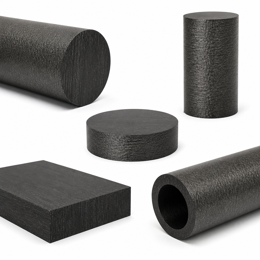 Nylon 6 Black-grey Rod 160mm to 250mm dia for Gears & bushes