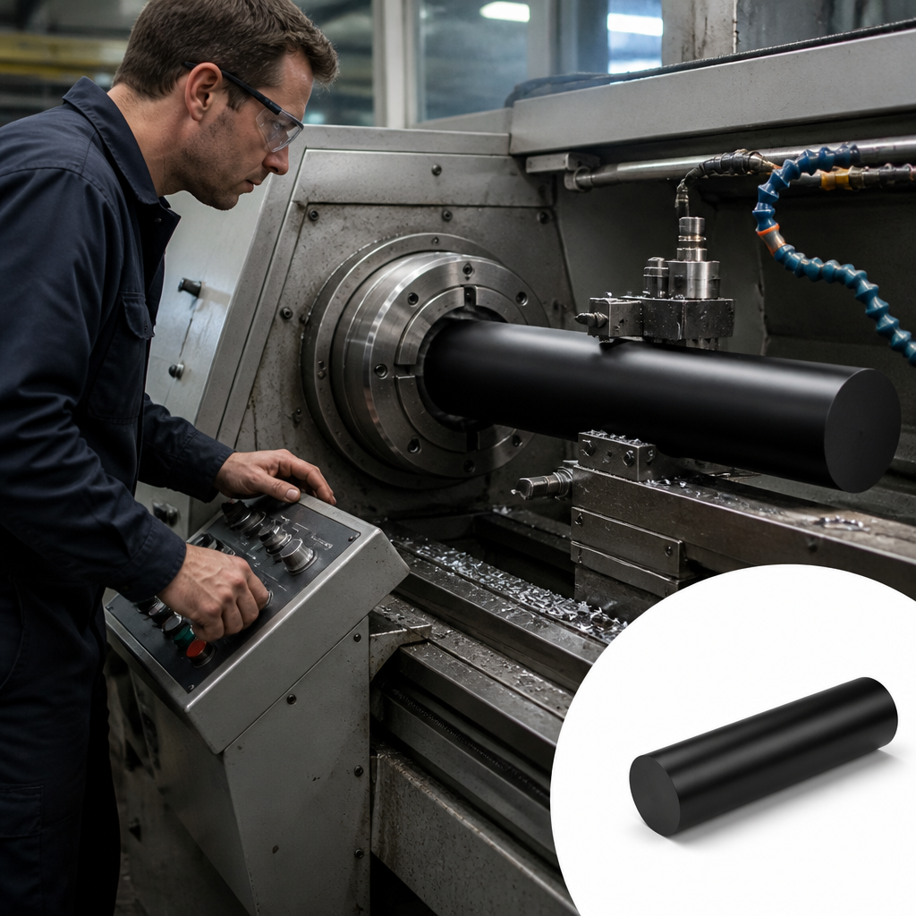 Ultra-High Molecular Weight Polyethylene Rod for Food Processing 20mm to 200mm diameter