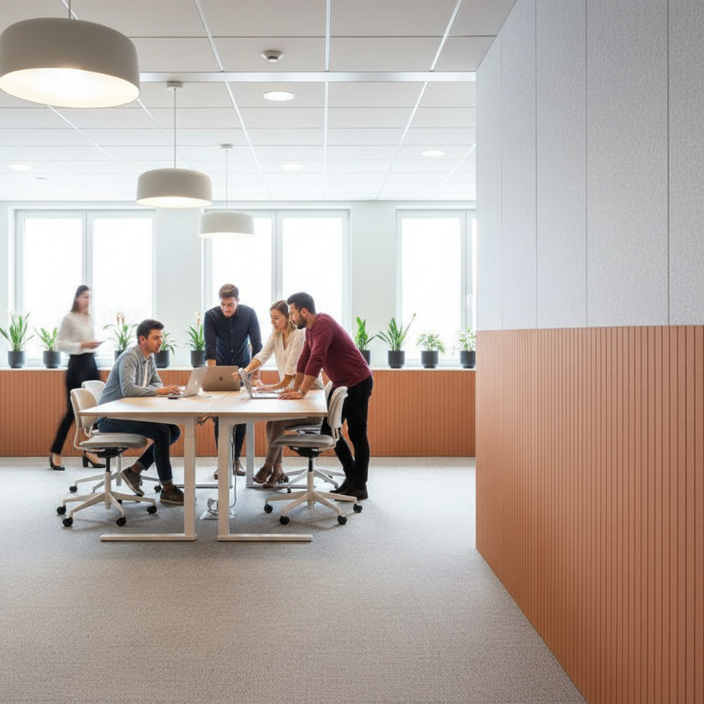 Premium Recycled PET Felt Acoustic Panels - 1200 x 600 x 9mm, Sustainable Sound Absorption with Elegant Design