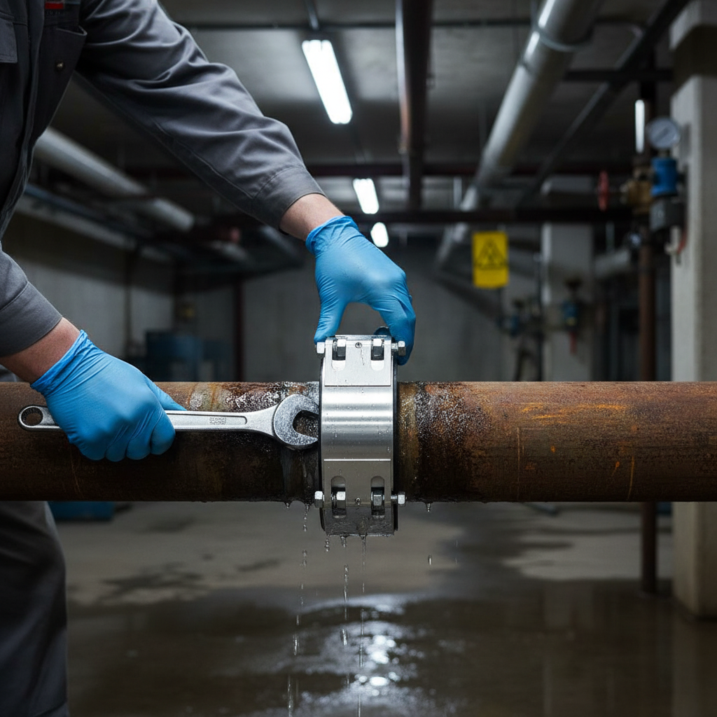 Premium Repair Double Lock Coupling Type I for Fast Pipeline Repairs Under Pressure - Suitable for Multiple Pipe Materials