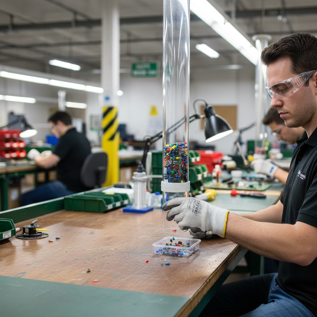 Premium Clear Round Packaging Tube Made from Durable PETG with Over 30% Recycled Material for Retail and Point of Sale Displays