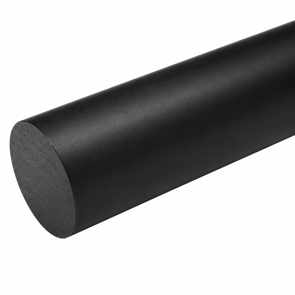 Nylon 6.6 Black Rod for Industrial Applications 16mm to 100mm diameter