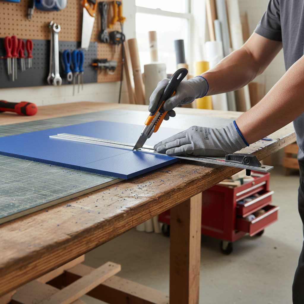 Premium Foam PVC Dark Blue Sheet - High Chemical Resistance with Excellent Flammability and Mechanical Properties