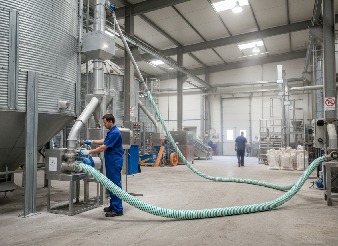 Premium PVC Hose with Rigid Spiral for Liquid Suction and Delivery - Flexible, Smooth, and Crush Resistant for Agricultural and Industrial Use