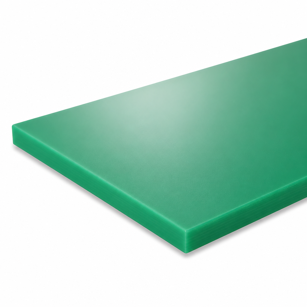 RG1000 Green UHMWPE Sheet for Non-FDA Applications 5mm to 40mm thick