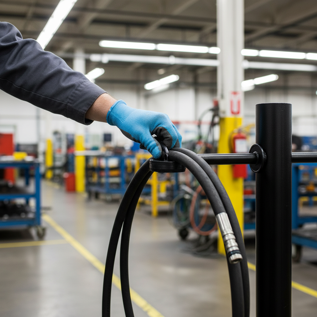 Premium Round Hanger Plug for Packaging Tubes - Durable LDPE Construction in Black Color