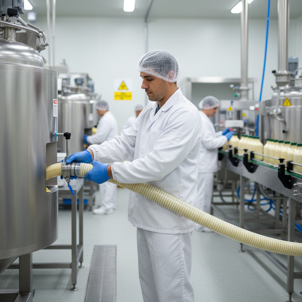 Premium Reinforced TPU Food Hose - Flexible, Abrasion-Resistant, and Food Grade with Smooth Inner Surface