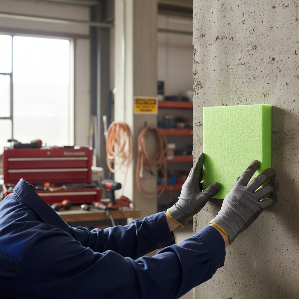 Premium PET Felt Acoustic Panel in Bright Green - Eco-Friendly Acoustic Solutions for Office and Studio Use