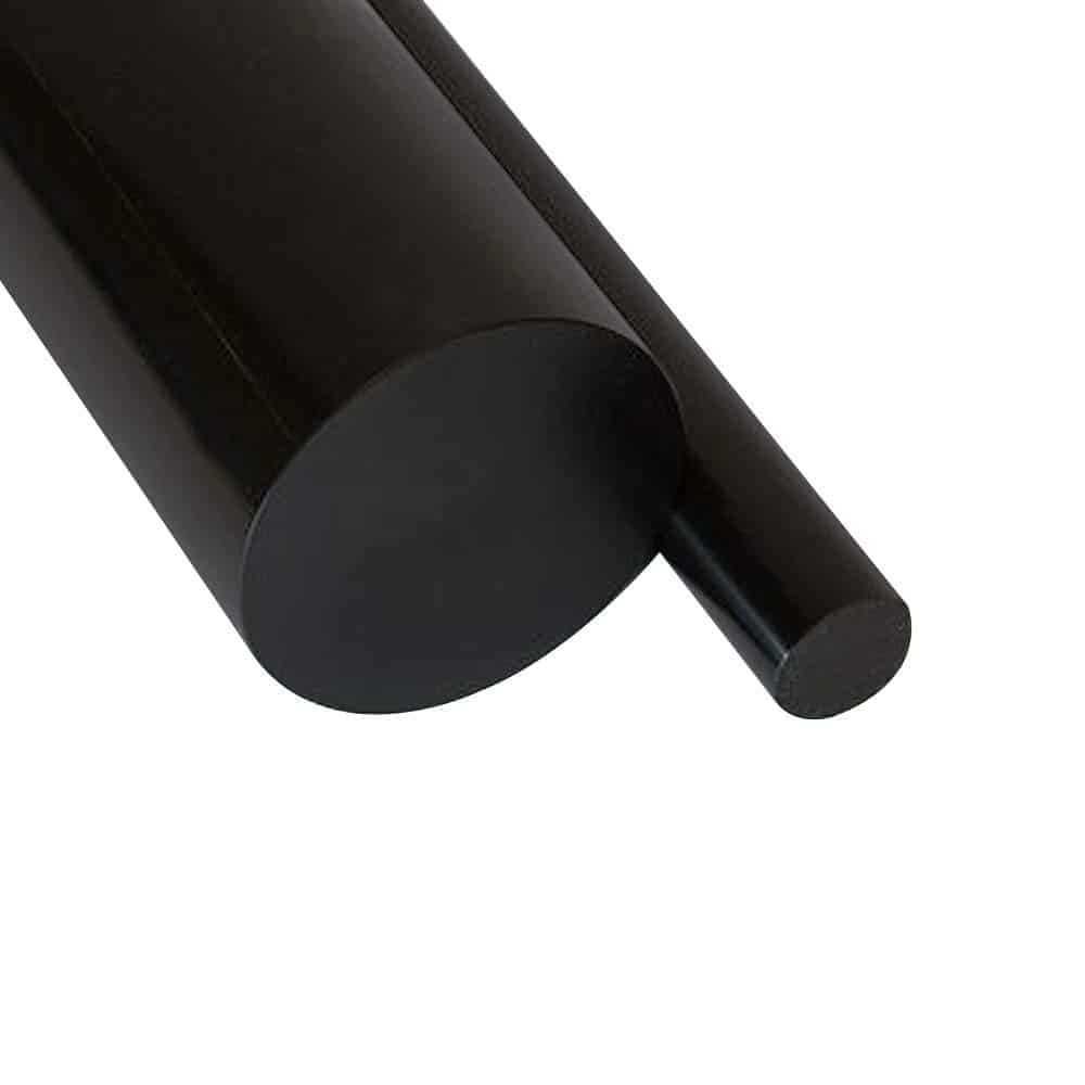 UHMWPE Black Plastic Rod - High Abrasion Resistance, Tough Polyethylene for Food Processing, Conveyor Systems, Machining - 20mm to 200mm