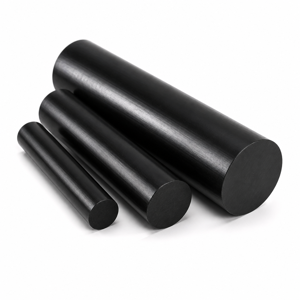Nylon 66 Black Rod 10mm to 30mm dia for Cams & rollers